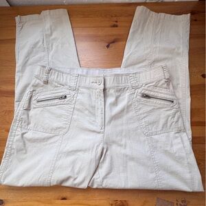 Chicos beige cropped pants size 1.5